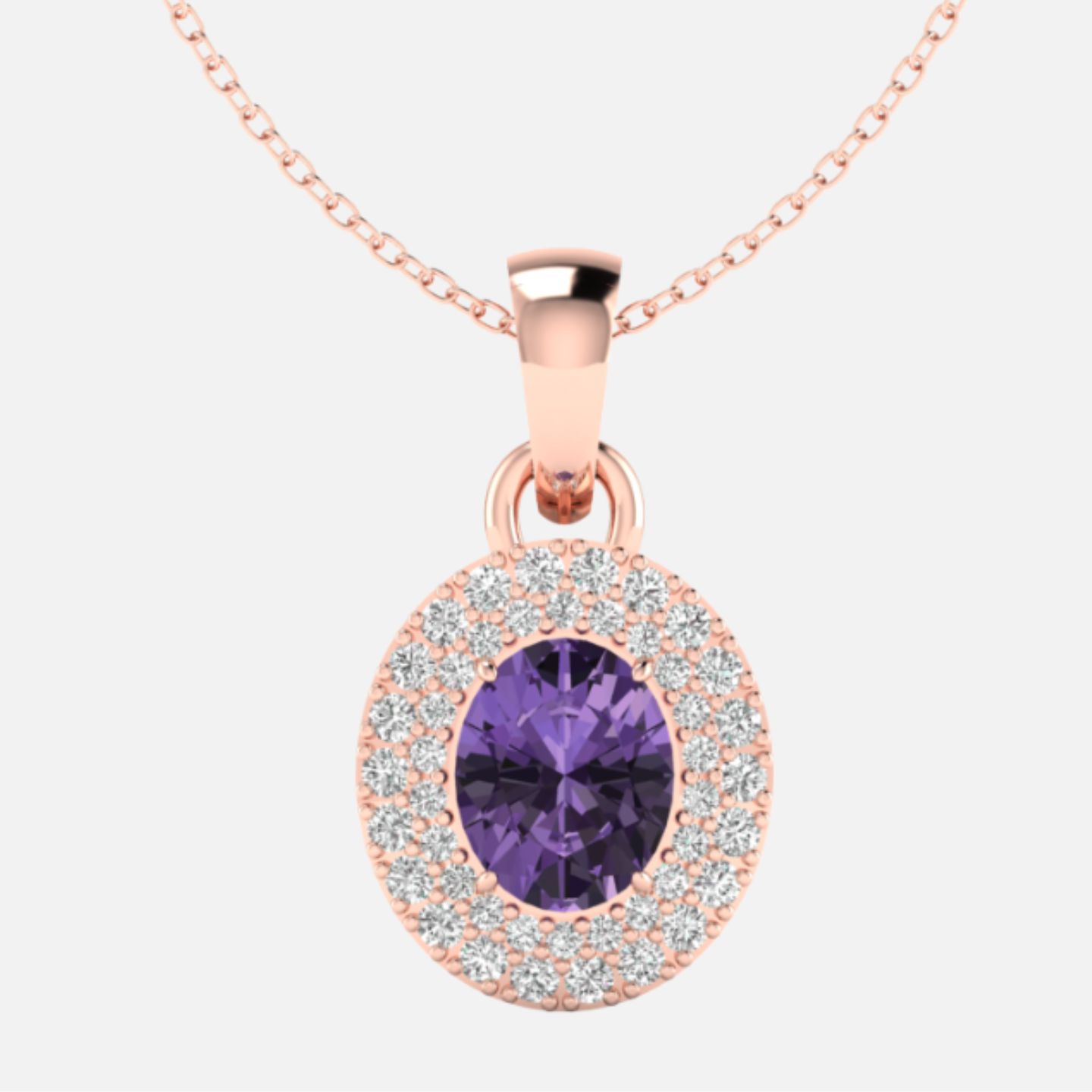 Birthstone Diamond Pendants